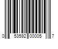 Barcode Image for UPC code 053592000057