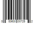 Barcode Image for UPC code 053600007252