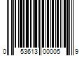 Barcode Image for UPC code 053613000059