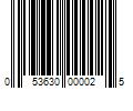 Barcode Image for UPC code 053630000025