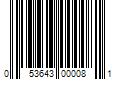 Barcode Image for UPC code 053643000081