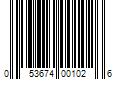 Barcode Image for UPC code 053674001026