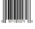 Barcode Image for UPC code 053713022708