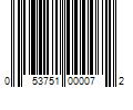 Barcode Image for UPC code 053751000072