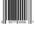 Barcode Image for UPC code 053777000087