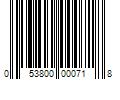 Barcode Image for UPC code 053800000718