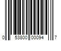 Barcode Image for UPC code 053800000947