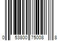 Barcode Image for UPC code 053800750088