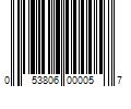 Barcode Image for UPC code 053806000057