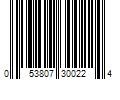 Barcode Image for UPC code 053807300224