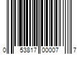 Barcode Image for UPC code 053817000077