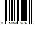 Barcode Image for UPC code 053900000267