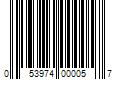 Barcode Image for UPC code 053974000057