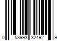 Barcode Image for UPC code 053993324929