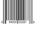 Barcode Image for UPC code 054000002878