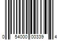 Barcode Image for UPC code 054000003394