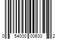 Barcode Image for UPC code 054000006302