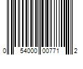 Barcode Image for UPC code 054000007712