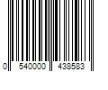 Barcode Image for UPC code 0540000438583