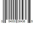 Barcode Image for UPC code 054000364365