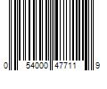 Barcode Image for UPC code 054000477119