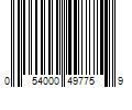 Barcode Image for UPC code 054000497759