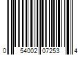 Barcode Image for UPC code 054002072534