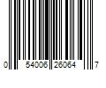 Barcode Image for UPC code 054006260647