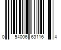 Barcode Image for UPC code 054006631164