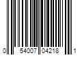 Barcode Image for UPC code 054007042181