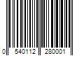 Barcode Image for UPC code 05401122800083