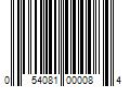 Barcode Image for UPC code 054081000084