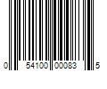 Barcode Image for UPC code 054100000835