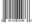 Barcode Image for UPC code 054100000866