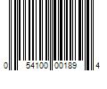 Barcode Image for UPC code 054100001894