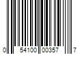 Barcode Image for UPC code 054100003577