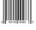 Barcode Image for UPC code 054100004833