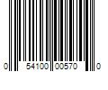 Barcode Image for UPC code 054100005700