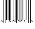 Barcode Image for UPC code 054100006189