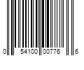 Barcode Image for UPC code 054100007766