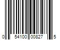 Barcode Image for UPC code 054100008275