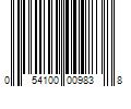 Barcode Image for UPC code 054100009838