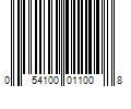 Barcode Image for UPC code 054100011008