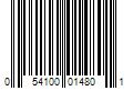 Barcode Image for UPC code 054100014801