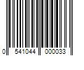 Barcode Image for UPC code 0541044000033