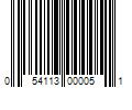 Barcode Image for UPC code 054113000051