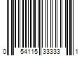 Barcode Image for UPC code 054115333331