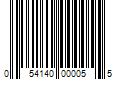 Barcode Image for UPC code 054140000055