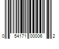 Barcode Image for UPC code 054171000062