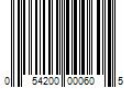 Barcode Image for UPC code 054200000605